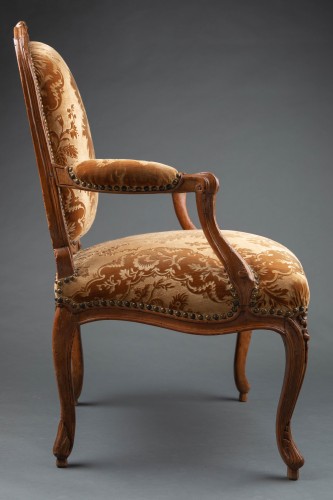 Paire de fauteuils Louis XV en hêtre estampillé Gourdin - Christophe Havas