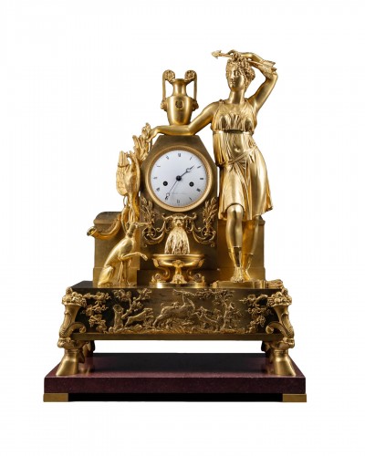 Gilded bronze clock from the Empire period