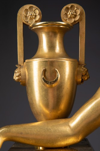 Gilded bronze clock from the Empire period - 