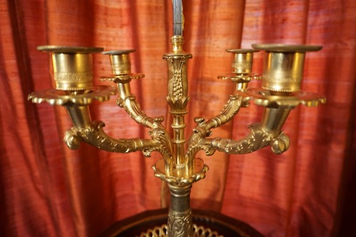 XIXe siècle - Lampe bouillotte Charles X
