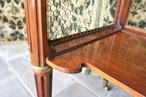Antiquités - Table console en acajou Epoque Louis XVI