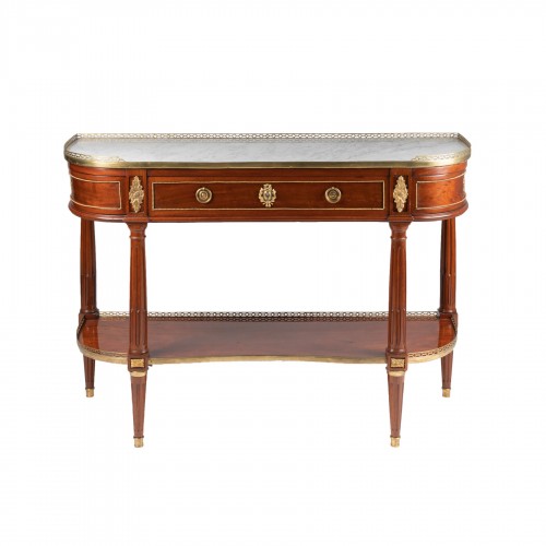 Louis XVI mahogany console table