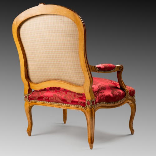 Paire de fauteuils à la Reine d'époque Louis XV estampillée C.L Burgat - Christophe Havas