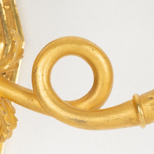 Paire d'appliques en bronze doré Epoque Empire - Empire