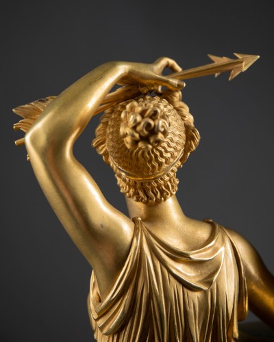 Empire - Empire gilt bronze clock