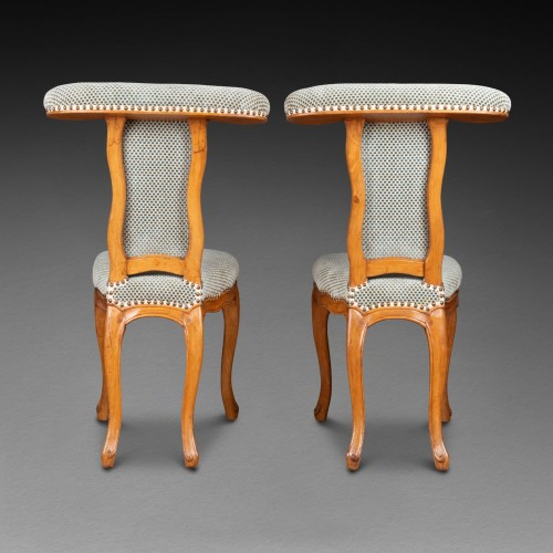 Paire de chaises ponteuse Louis XV estampillée Louis Charles Carpentier - Christophe Havas