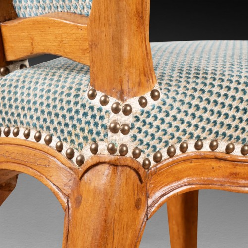 Paire de chaises ponteuse Louis XV estampillée Louis Charles Carpentier - Louis XV