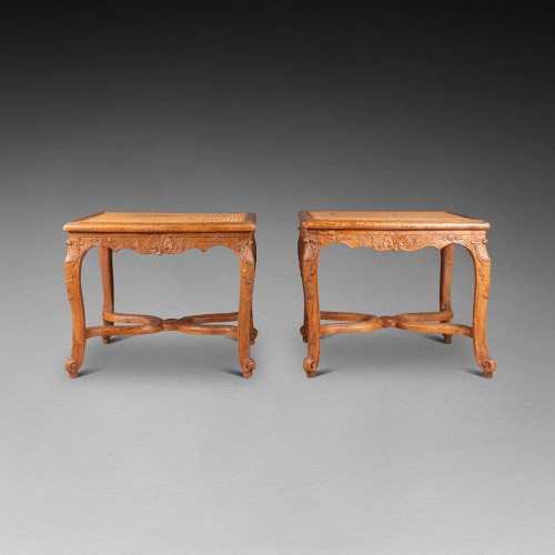Pair of Regence period stools - Seating Style French Regence
