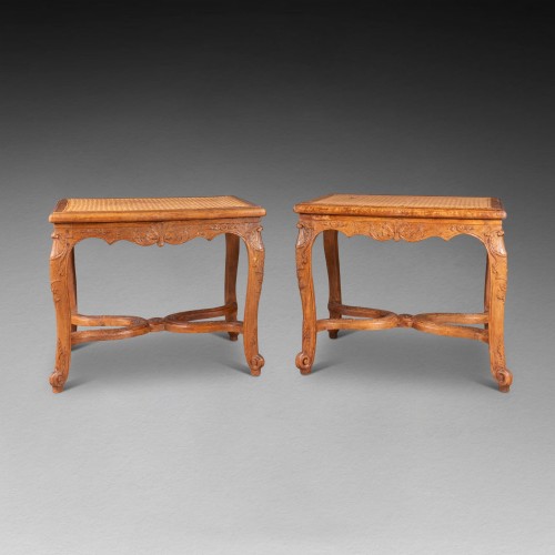 Seating  - Pair of Regence period stools