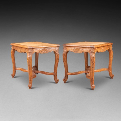 18th century - Pair of Regence period stools