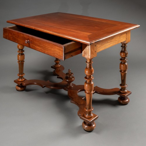 Furniture  - Louis XIV period table in guaiac and mahogany