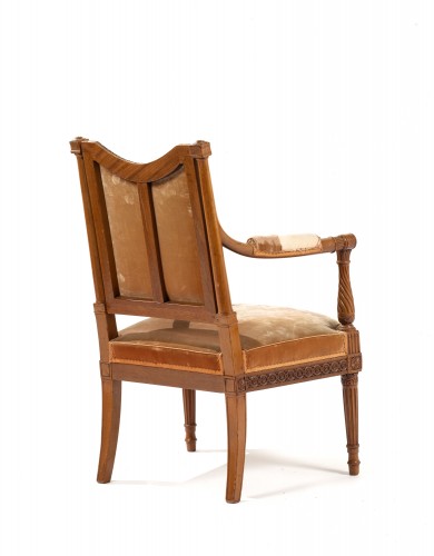 Sièges Fauteuil & Bergère - Fauteuil à coiffer en acajou époque Louis XVI