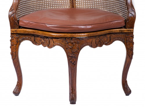 Louis XV - Fauteuil de bureau Epoque Louis XV