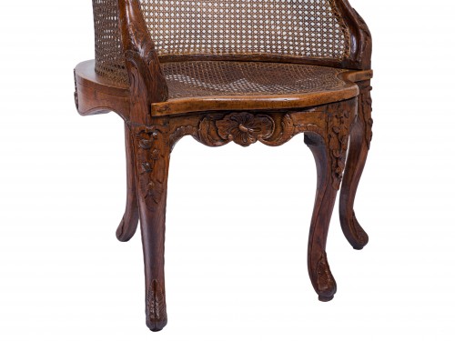 Antiquités - Fauteuil de bureau Epoque Louis XV