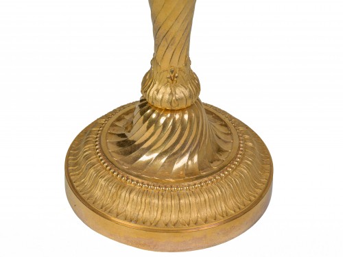 Pair of gilt bronze candelabra, Louis XVI period - Louis XVI