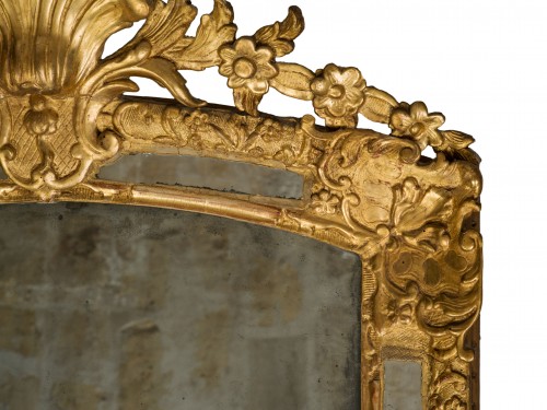 Miroir à parecloses  Epoque Régence - Miroirs, Trumeaux Style Régence