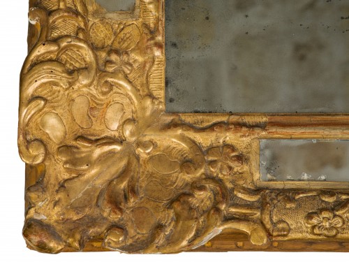 Miroir à parecloses  Epoque Régence - Régence