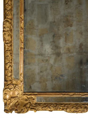 Régence - Miroir à parecloses  Epoque Régence