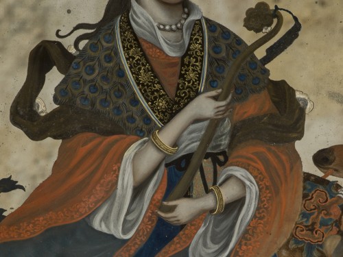  - Reverse-painted on glass, China, late 18th century