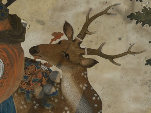 Antiquités - Reverse-painted on glass, China, late 18th century