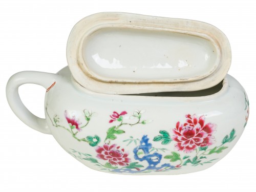 Antiquités - Chinese porcelain bourdaloue, 18th century