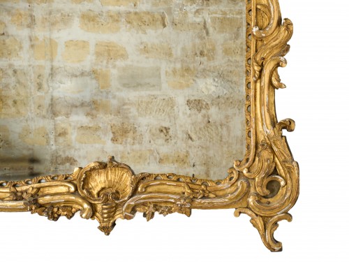 Miroir en bois doré d'époque Louis XV - Christophe Havas