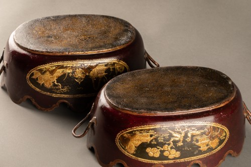Paire de verrières en tôle  d'époque Louis XV - Louis XV