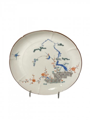 Japanese porcelain plate, Kakiemon decor, late 17th century