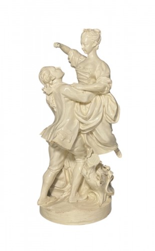 Pont-aux-Choux creamware group, 18th century.