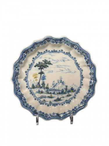 Compotier en faience de Moustiers, atelier de Clérissy 18e siècle