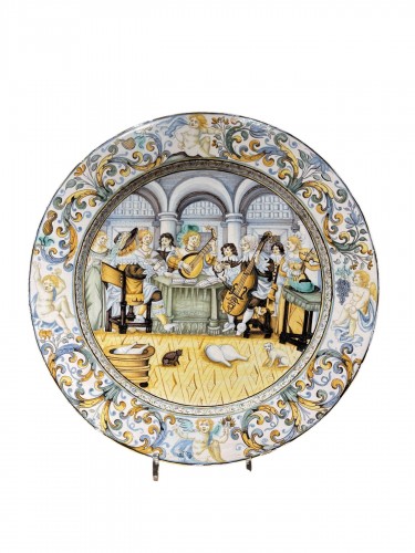 Plat en faience de Castelli, XVIIIe siècle