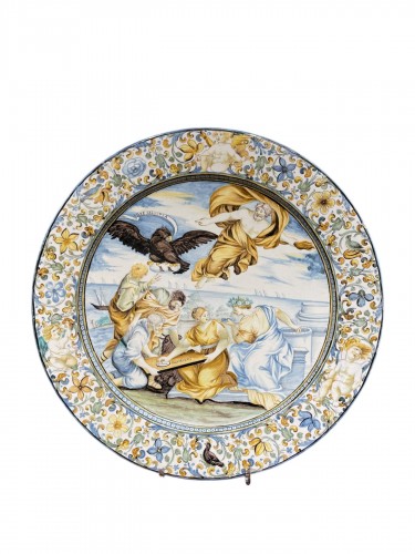 Plat en faience de Castelli, XVIIIe siècle