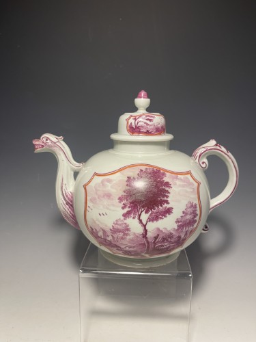 Théière en porcelaine italienne de Doccia, 18e siècle - Céramiques, Porcelaines Style 