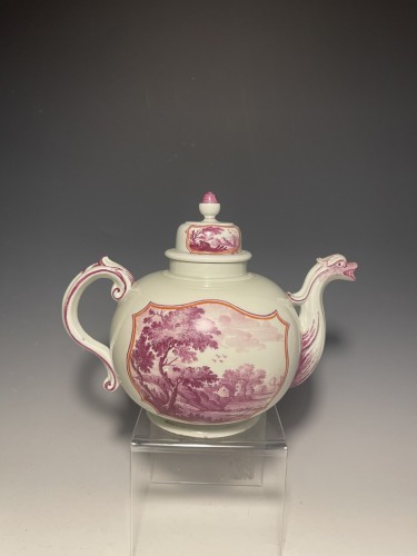 Céramiques, Porcelaines  - Théière en porcelaine italienne de Doccia, 18e siècle