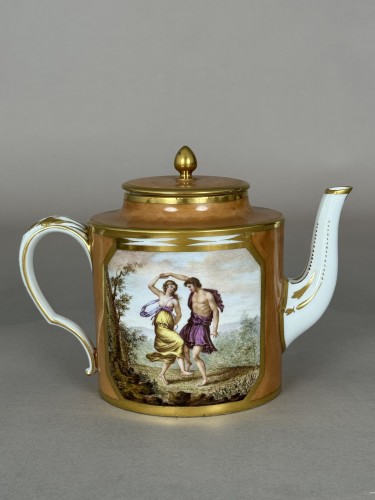 Sèvres Théière « Litron » Mercure, Vénus et l’Amour - Céramiques, Porcelaines Style Directoire