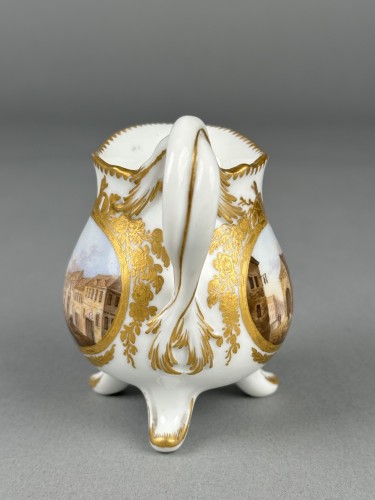 Antiquités - Service à thé et à café en porcelaine de Meissen à vues topographiques, vers 1780