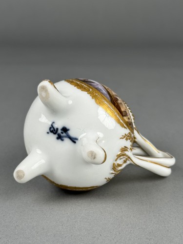 Antiquités - Service à thé et à café en porcelaine de Meissen à vues topographiques, vers 1780
