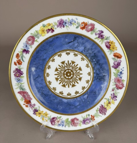 Sèvres Assiette Commande impériale pour le Prince-Primat de la Confédération du Rhin - Céramiques, Porcelaines Style Empire