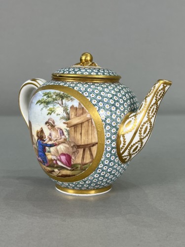  - Sèvres Soft-Paste Porcelain Oviform Tea Pot, 1785