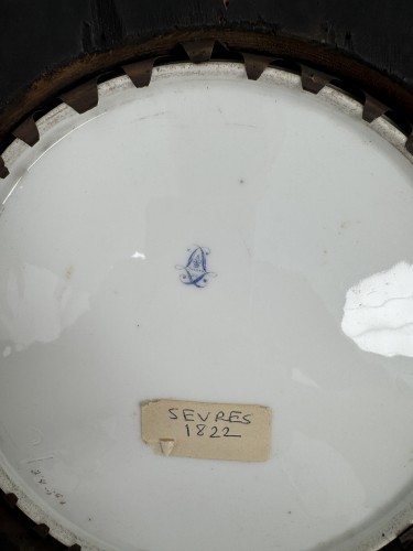 Restauration - Charles X - Sèvres porcelain painting: &quot;Le Port de Marseille&quot;