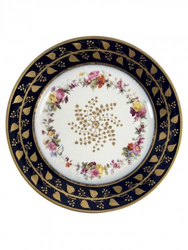 Sèvres – Rare plate from the Emperor’s Tuileries service 