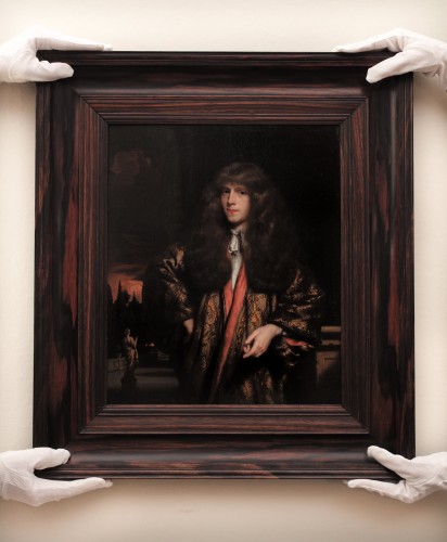 Tableaux et dessins Tableaux XVIIe siècle - Nicolaes Maes (1634-1693) - Portrait d'un jeune gentilhomme hollandais