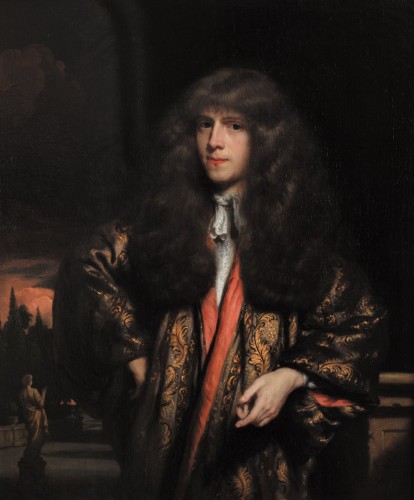 XVIIe siècle - Nicolaes Maes (1634-1693) - Portrait d'un jeune gentilhomme hollandais