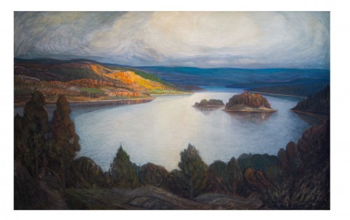 Axel Zachrison (1884 - 1944) - Landscape from Dalsland, Sweden