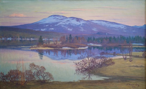 Ante Karlsson-Stig (1885-1967) - Mountain View from Hålland, Sweden - Paintings & Drawings Style 