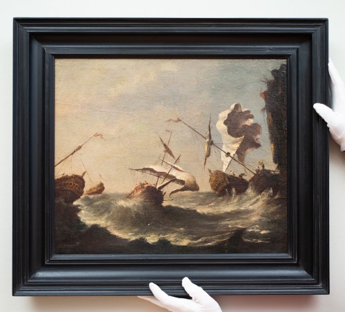 Shipping in Stormy Waters, attibuted to Francesco Guardi (1712-1793) - Paintings & Drawings Style 