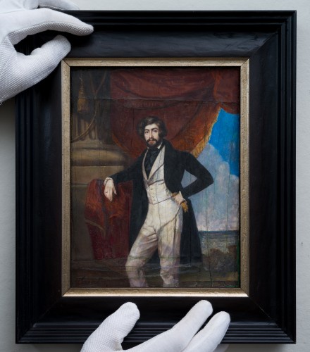 Paintings & Drawings  - Portrait Of A Gentleman, large miniature on ivory - Daniel Saint (1778-1847)