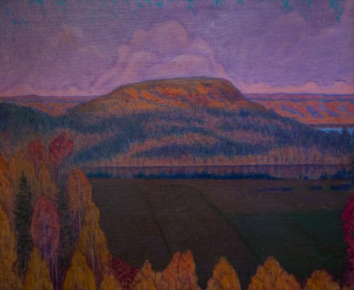 20th century - Alfred Ekstam (1878-1935)  - Double-sided Landscape 