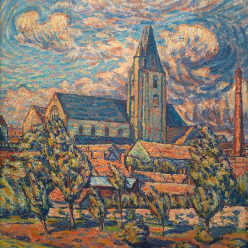 Temps orageux à Saint-arnoult - Dick Beer (1893-1938) - ClassicArtworks Stockholm