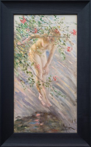 Ingrid Ruin - Under the Rosebush, 1923 - Paintings & Drawings Style 